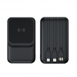 AIRCHARGE Wireless Power Bank with Fast Charge and Build-in Cables AIRCHARGE Wireless Power Bank with Fast Charge and Build-in Cables